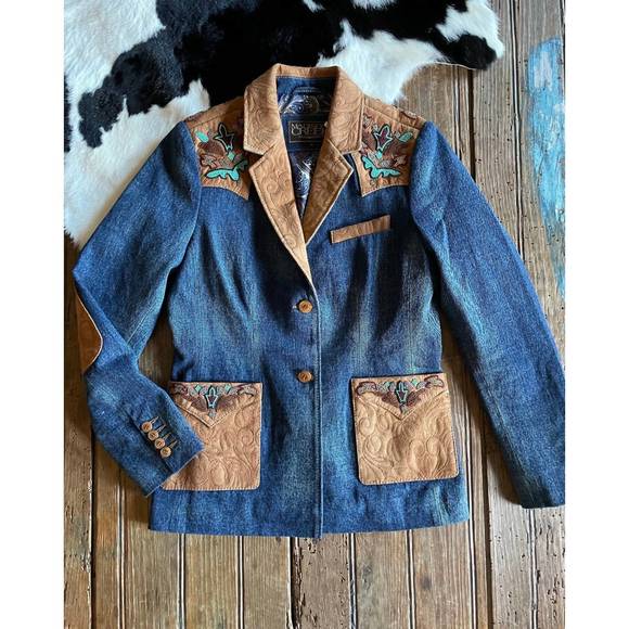 NEW MADISON CREEK OUTFITTERS jane denim jacket in blue - Picture 4 of 7